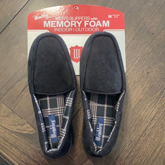 wembley memory foam slippers